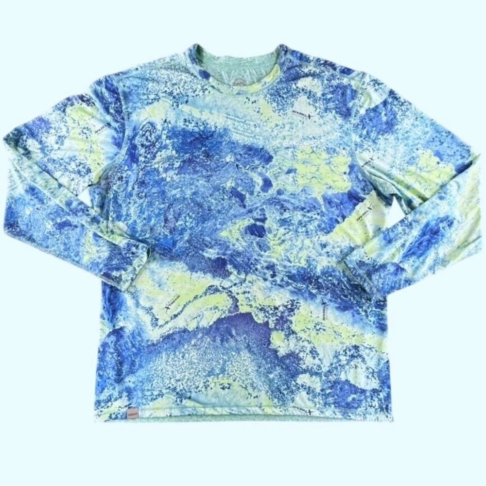Magellan Outdoors Realtree Xtreme XL Long Sleeve Fishing Shirt Camo Reversible